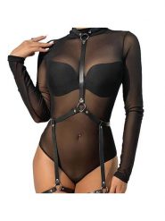 INTIMAX Paski harness w kolorze czarnym rozmiar: S. Czarne paski INTIMAX, bez wzorów, z materiału. Za 83.62 zł.