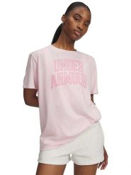 Under Armour Koszulka w kolorze jasnoróżowym rozmiar: L. Czerwone t-shirty sportowe Under Armour, l, bez wzorów, z bawełny, bez ramiączek, outdoorowe. Za 69.45 zł.