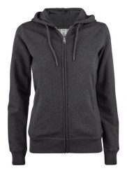 Clique Premium OC Hoody Full Zip Women — damska bluza z kapturem z bawełny. Szare bluzy CLIQUE, m, bez wzorów, z bawełny, bez ramiączek, z kapturem. Za 294.72 zł.