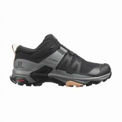 Obuwie Sportowe Damskie Salomon X Ultra 4. Czarne buty trekkingowe Salomon, z materiału, bez zapięcia. Za 645.00 zł.