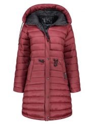 ANAPURNA Płaszcz pikowany "Batigana" w kolorze bordowym rozmiar: M. Czerwone płaszcze ANAPURNA, m, bez wzorów, bez kaptura. Za 366.35 zł.