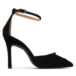 Szpilki Unisa. Czarne szpilki Unisa, bez wzorów, bez obcasa, na szpilce, bez zapięcia. Za 339.99 zł.