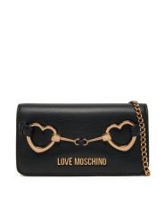 LOVE MOSCHINO Torebka JC5643PP1MLB0000 Czarny. Czarne kopertówki Love Moschino, bez wzorów, ze skóry, wizytowe, bez dodatków. Za 439.99 zł.