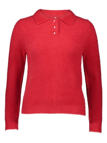ONLY Sweter "Petra" w kolorze czerwonym rozmiar: M. Czerwone swetry ONLY, m, bez wzorów, bez ramiączek. Za 65.85 zł.