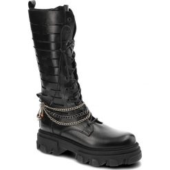 Czarne Botki Carinii Modne Skórzane Buty Damskie. Czarne botki Carinii, bez wzorów, bez obcasa, bez zapięcia. Za 629.00 zł.