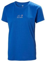 Helly Hansen Koszulka funkcyjna "Skog Graphic Tee" w kolorze niebieskim rozmiar: S. Niebieskie t-shirty sportowe Helly Hansen, s, bez wzorów, bez ramiączek, outdoorowe. Za 92.64 zł.