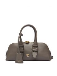PINKO Torebka Bowling Bag Baguette AI 25-26 PLTT 105334 A0QO Szary. Szare torebki klasyczne Pinko, bez wzorów, ze skóry, bez dodatków. Za 1,849.00 zł.