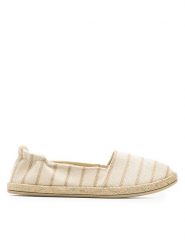 Jenny Fairy Espadryle KAYLA WSK1609-05 Beżowy. Brązowe espadryle Jenny Fairy, bez wzorów, z materiału, bez obcasa. Za 59.99 zł.