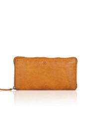 Bellicci Skórzany portfel "Chalice" w kolorze jasnobrązowym - 19 x 10 x 3 cm rozmiar: onesize. Brązowe portfele Bellicci, bez wzorów, z materiału. Za 161.73 zł.