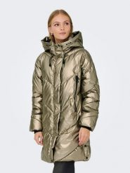 ONLY Płaszcz pikowany w kolorze złotym rozmiar: XS. Żółte płaszcze ONLY, xs, bez wzorów, bez kaptura. Za 196.70 zł.