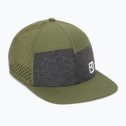 Czapka z daszkiem Ortovox Logo Air Trucker. Zielone czapki z daszkiem ORTOVOX, bez wzorów, sportowe. Za 169.99 zł.