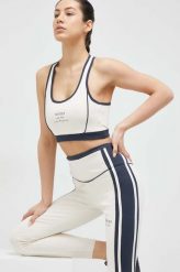 Guess legginsy damskie kolor beżowy wzorzyste. Brązowe legginsy Guess, z aplikacjami, z dzianiny. Za 339.99 zł.