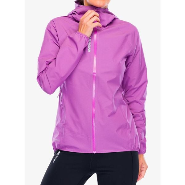 Kurtka do biegania damska Inov-8 Stormshell V2. Fioletowe kurtki do biegania Inov-8, na zimę, bez wzorów, bez kaptura, do biegania. Za 592.99 zł.