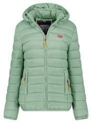 Geographical Norway Kurtka pikowana "Atikolor" w kolorze zielonym rozmiar: XXL. Zielone kurtki Geographical Norway, xxl, bez wzorów, bez kaptura. Za 180.06 zł.