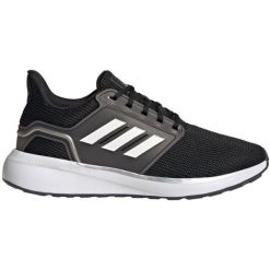 Buty do biegania adidas EQ19 Run W GY4731 czarne. Czarne buty do biegania bez wzorów, z gumy, bez zapięcia, do biegania. Za 398.42 zł.