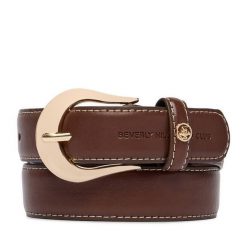 Pasek Beverly Hills Polo Club. Brązowe paski Beverly Hills Polo Club, bez wzorów. Za 59.99 zł.