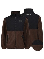 Sublevel Kurtka polarowa w kolorze granatowo-czarnym rozmiar: S. Brązowe kurtki Sublevel, s, bez wzorów, z polaru, bez kaptura. Za 158.10 zł.