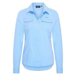 Koszula jeździecka techniczna damska HV Polo Joline. Niebieskie koszule HV POLO, l, bez wzorów, z materiału, klasyczne, bez kołnierzyka, bez ramiączek. Za 256.50 zł.