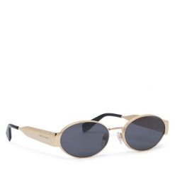 Okulary przeciwsłoneczne The Marc Jacobs. Żółte okulary przeciwsłoneczne THE MARC JACOBS, bez wzorów, złote. Za 789.99 zł.
