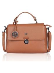 Bellicci Skórzana torebka w kolorze jasnobrązowym - 29 x 22 x 10 cm rozmiar: onesize. Brązowe torebki klasyczne Bellicci, bez wzorów, z materiału, przez ramię, bez dodatków. Za 264.77 zł.