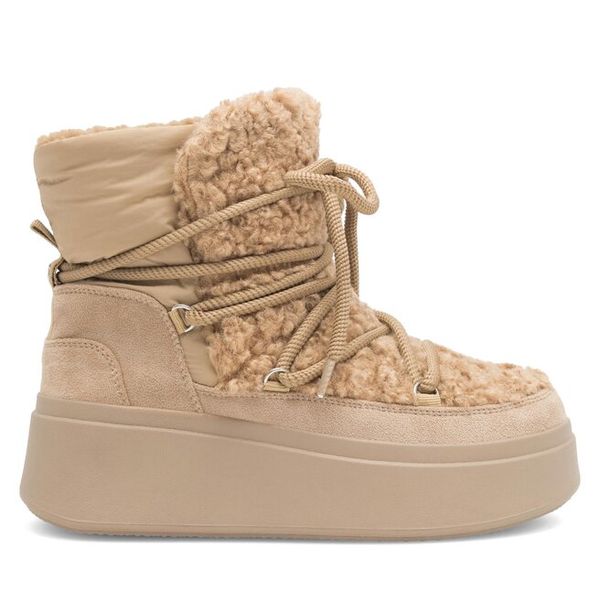 Śniegowce DeeZee. Brązowe śniegowce DeeZee, bez wzorów, bez zapięcia. Za 199.99 zł.