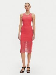 PINKO Sukienka dzianinowa 104811 A2GJ N55 Pomarańczowy Regular Fit. Brązowe sukienki Pinko, xs, bez wzorów, z dzianiny, bez kołnierzyka, bez ramiączek. Za 939.99 zł.