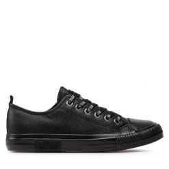 Trampki Big Star Shoes. Czarne trampki BIG STAR SHOES, bez wzorów, retro, bez zapięcia. Za 69.99 zł.