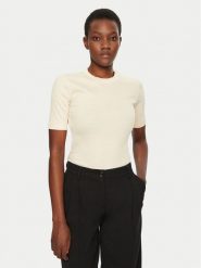 IVY OAK T-Shirt Kristin IO1100X2351 Beżowy Slim Fit. Brązowe t-shirty IVY & OAK, xl, bez wzorów, z bawełny, bez kołnierzyka, bez ramiączek. Za 219.99 zł.