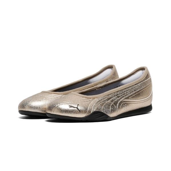 Damskie baleriny Catch Metallic Whisper PUMA. Czarne buty sportowe lifestyle Puma, na lato, bez wzorów, eleganckie, bez zapięcia. Za 279.00 zł.