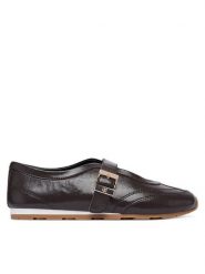 Tommy Hilfiger Baleriny Bella Ballet Mary Jane FW0FW09416 Brązowy. Brązowe baleriny Tommy Hilfiger, bez wzorów, ze skóry, bez obcasa, bez zapięcia. Za 449.99 zł.