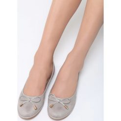 Szare Balerinki Insecure. Baleriny marki Born2be. Za 59.99 zł.