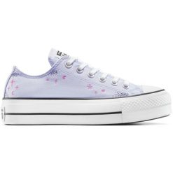Buty sportowe Converse Chuck Taylor All Star Lift. Niebieskie buty treningowe Converse, bez wzorów, bez zapięcia. Za 390.00 zł.
