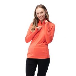 Damska Bluza Runlo. Brązowe bluzy MARTES ESSENTIALS, m, bez wzorów, z elastanu, bez ramiączek, z kapturem. Za 88.99 zł.