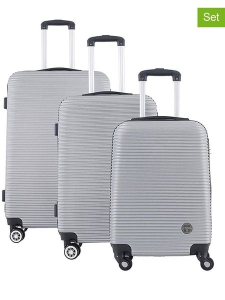 Geographical Norway 3-częściowy zestaw "Solomun" w kolorze szarym rozmiar: onesize. Szare walizki Geographical Norway. Za 347.99 zł.