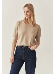 TATUUM Sweter w kolorze jasnobrązowym rozmiar: M. Brązowe swetry Tatuum, m, bez wzorów, bez ramiączek. Za 156.98 zł.