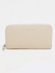 Victor & Hugo Paris Skórzany portfel "Kaya" w kolorze kremowym - 19,5 x 10,5 x 2 cm rozmiar: onesize. Brązowe portfele Victor & Hugo Paris, bez wzorów, z materiału. Za 130.99 zł.