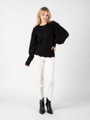 Silvian Heach Sweter "Joconde" | PGA22111 | Kobieta | Czarny. Czarne swetry Silvian Heach, xs, bez wzorów, z dzianiny, bez ramiączek. W wyprzedaży za 189.00 zł.