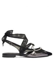 PINKO Baleriny SD0547 P003 Czarny. Czarne baleriny Pinko, bez wzorów, ze skóry, bez obcasa, bez zapięcia. Za 1,079.99 zł.