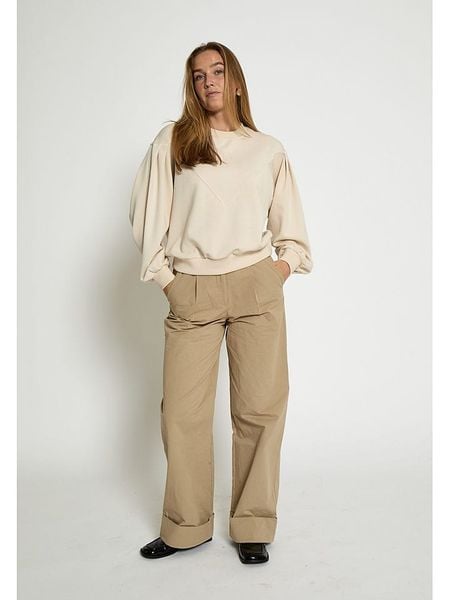 Peppercorn Bluza "Dicette" w kolorze kremowym rozmiar: M. Brązowe bluzy Peppercorn, m, bez wzorów, bez ramiączek, bez kaptura. Za 139.95 zł.