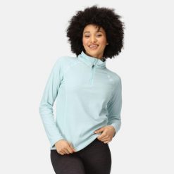 Polar turystyczny damski Montes z suwakiem. Niebieskie bluzy z polaru Regatta, bez wzorów, z polaru. Za 106.50 zł.