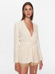 TWINSET Marynarka 231TT2771 Écru Regular Fit. Marynarki i żakiety Twinset, bez wzorów, z wiskozy, bez ramiączek. Za 959.99 zł.