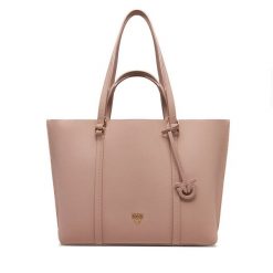 Torebka PINKO. Czerwone shopper bag Pinko, bez wzorów, bez dodatków. Za 1,319.00 zł.