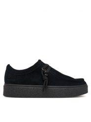 Clarks Półbuty Boxbee Walla. 26328111 Czarny. Czarne półbuty wsuwane Clarks, bez wzorów, ze skóry, bez obcasa, na płaskiej podeszwie. Za 479.99 zł.