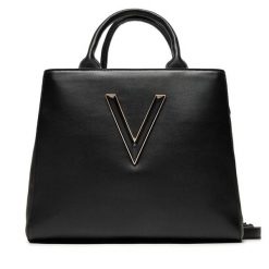 Torebka Valentino. Czarne shopper bag Valentino, bez wzorów, bez dodatków. Za 339.99 zł.