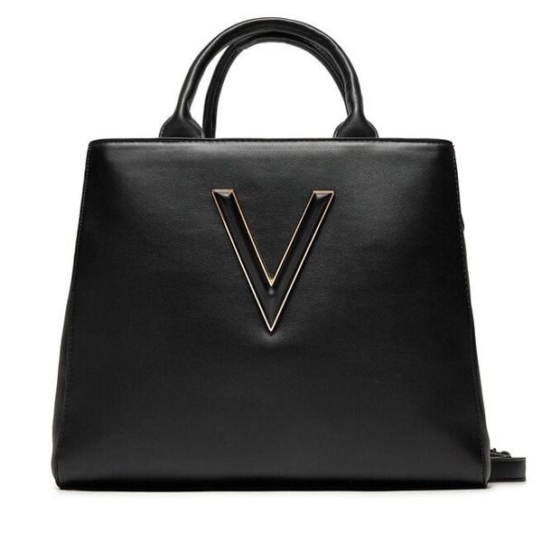 Torebka Valentino. Czarne shopper bag Valentino, bez wzorów, bez dodatków. Za 339.99 zł.