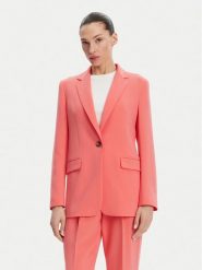 BOSS Marynarka 50490053 Różowy Regular Fit. Czerwone marynarki i żakiety Boss, bez wzorów, z syntetyku, bez ramiączek. Za 899.99 zł.