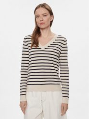 Tommy Hilfiger Sweter WW0WW40098 Beżowy Regular Fit. Brązowe swetry Tommy Hilfiger, xs, bez wzorów, z bawełny, bez ramiączek. Za 309.99 zł.