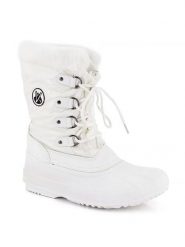 Kimberfeel Kozaki zimowe "Kenza" w kolorze białym rozmiar: 40. Białe kozaki Kimberfeel, na zimę, bez wzorów, z materiału, eleganckie, bez obcasa, bez zapięcia. Za 143.90 zł.