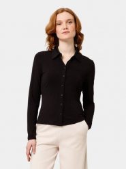 Les Lunes Bluzka "Sunny" w kolorze czarnym rozmiar: L. Czarne bluzki Les Lunes, l, bez wzorów, bez kołnierzyka, bez ramiączek. Za 165.99 zł.