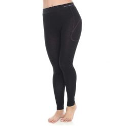 Legginsy wełniane z długą nogawką damskie Brubeck ACTIVE WOOL. Czarne legginsy Brubeck, bez wzorów, z elastanu, sportowe, długie. Za 183.49 zł.